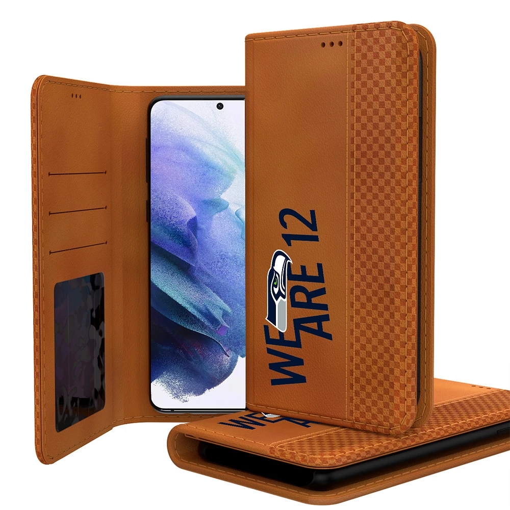 Keyscaper Brown Seattle Seahawks Galaxy Folio Case