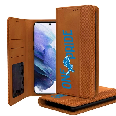 Keyscaper Brown Detroit Lions Galaxy Folio Case