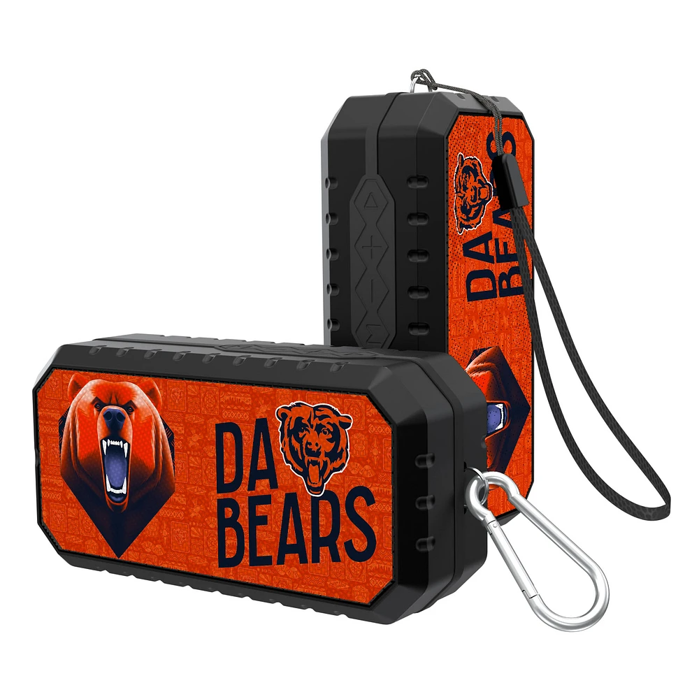 Keyscaper Black Chicago Bears Water Resistant Bluetooth Speaker