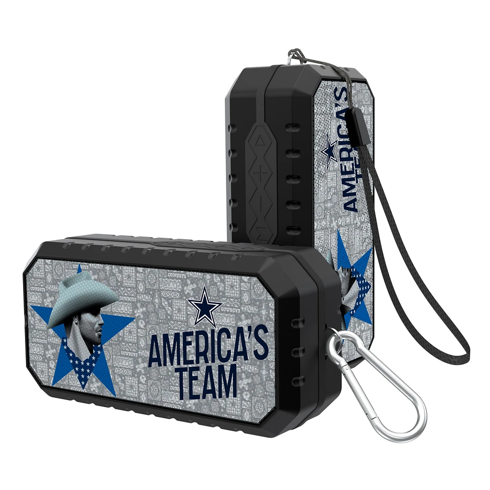 Keyscaper Black Dallas Cowboys Water Resistant Bluetooth Speaker