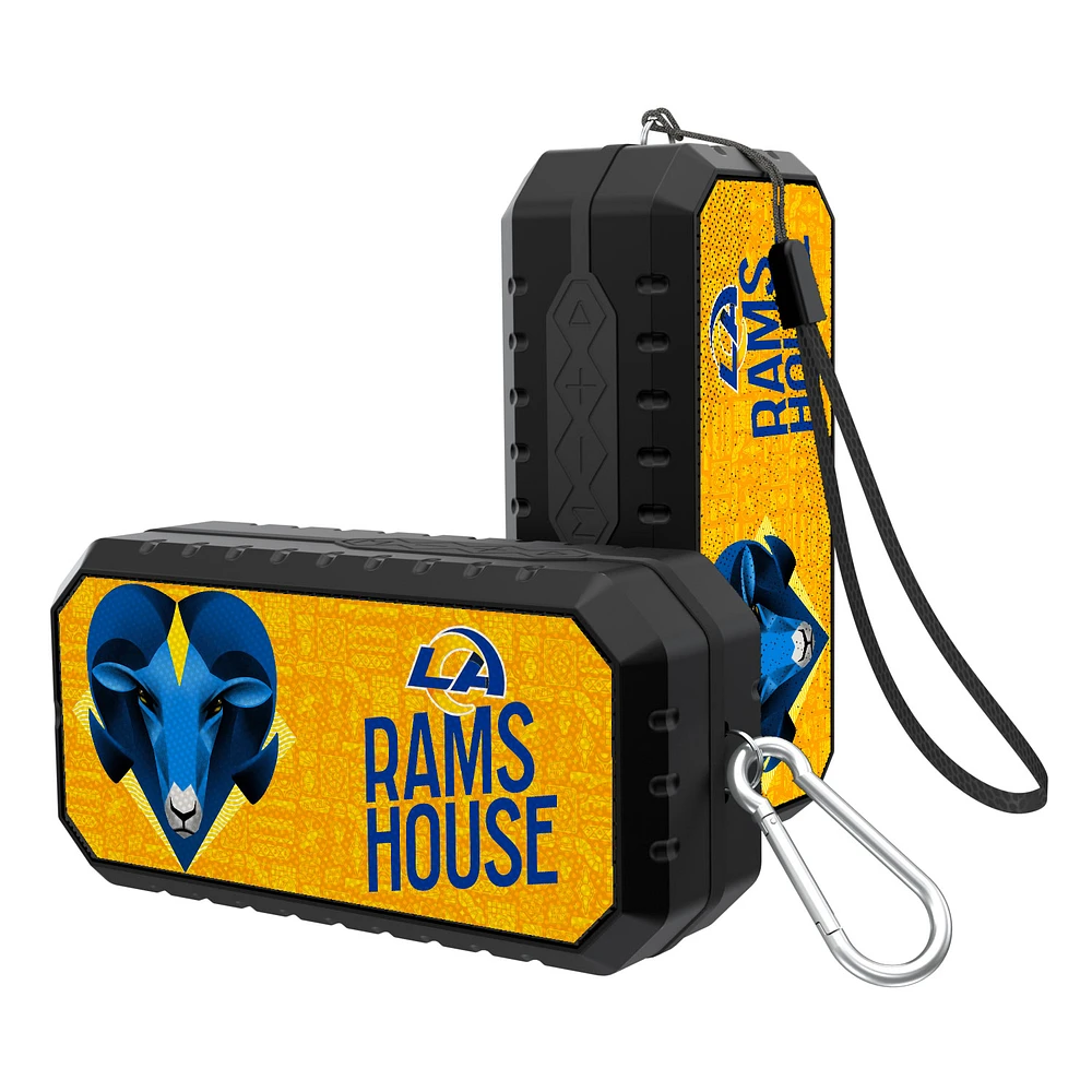 Keyscaper Black Los Angeles Rams Water Resistant Bluetooth Speaker