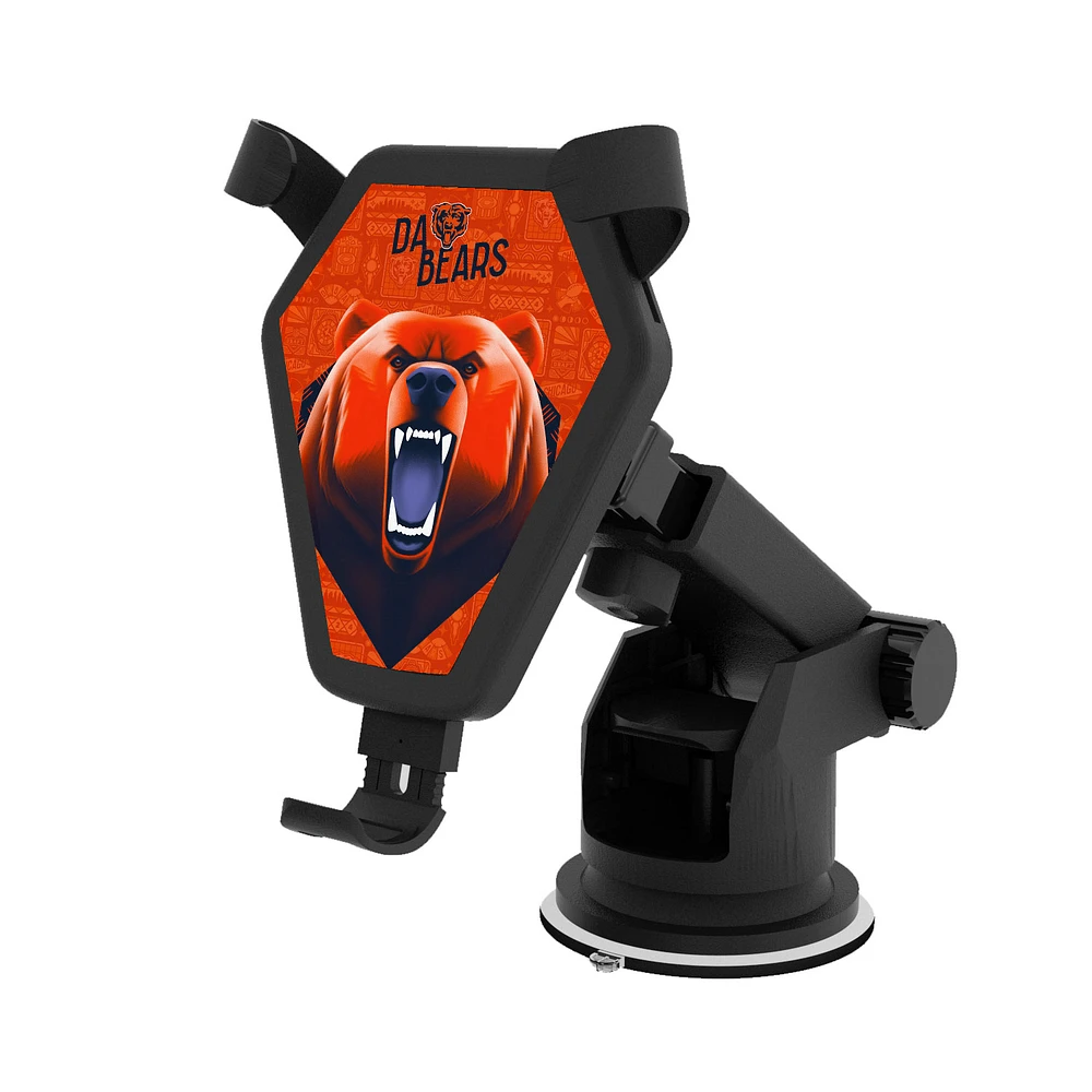 Keyscaper Black Chicago Bears Wireless Car Charger