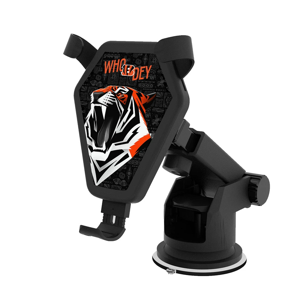 Keyscaper Black Cincinnati Bengals Wireless Car Charger