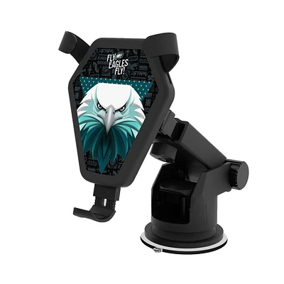 Keyscaper Black Philadelphia Eagles Wireless Car Charger