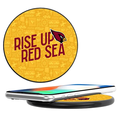 Keyscaper Black Arizona Cardinals Illustrated Wireless Charger