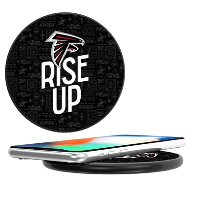 Keyscaper Black Atlanta Falcons Illustrated Wireless Charger
