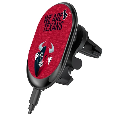 Keyscaper Black Houston Texans Wireless Magnetic Car Charger