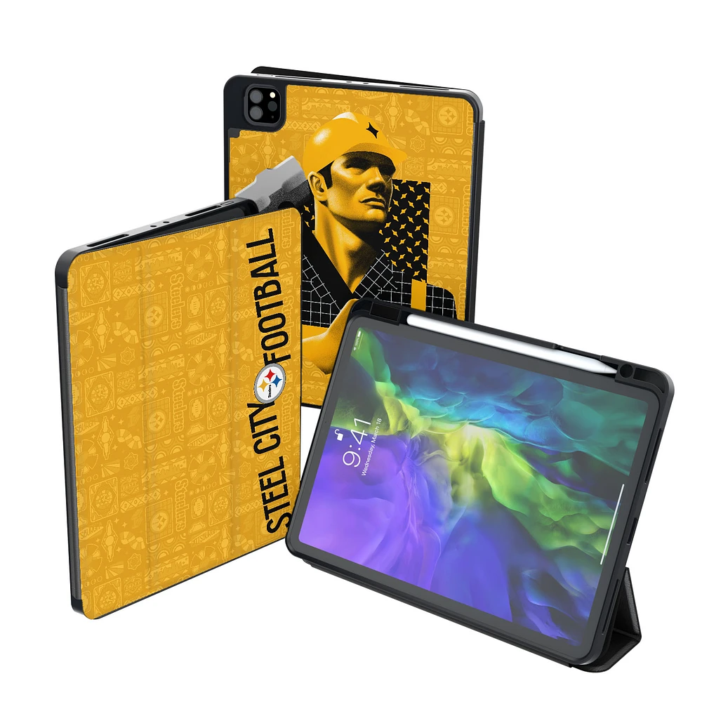 Keyscaper Black Pittsburgh Steelers iPad Tablet Case