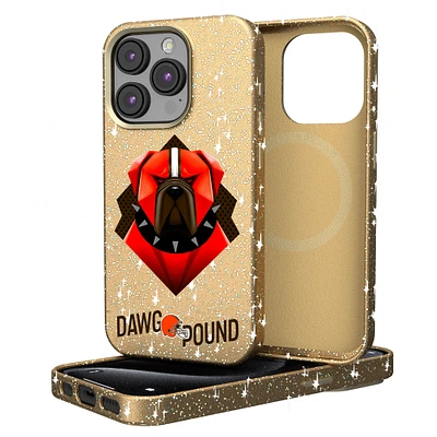 Keyscaper Gold Cleveland Browns 2024 Illustrated Limited Edition Bling iPhone Case