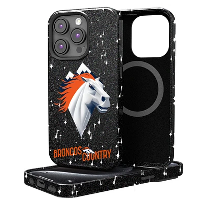 Keyscaper Black Denver Broncos 2024 Illustrated Limited Edition Bling iPhone Case