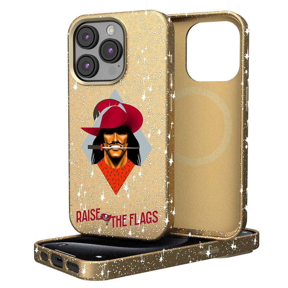 Keyscaper Gold Tampa Bay Buccaneers 2024 Illustrated Limited Edition Bling iPhone Case