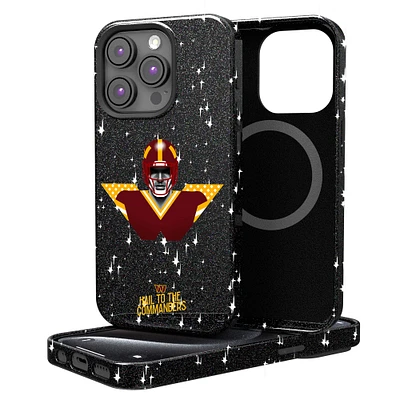 Keyscaper Black Washington Commanders 2024 Illustrated Limited Edition Bling iPhone Case