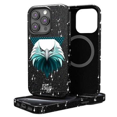 Keyscaper Black Philadelphia Eagles 2024 Illustrated Limited Edition Bling iPhone Case