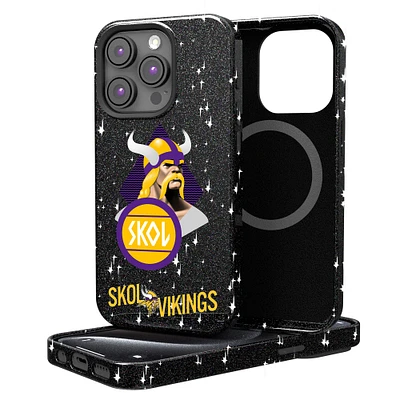 Keyscaper Black Minnesota Vikings 2024 Illustrated Limited Edition Bling iPhone Case