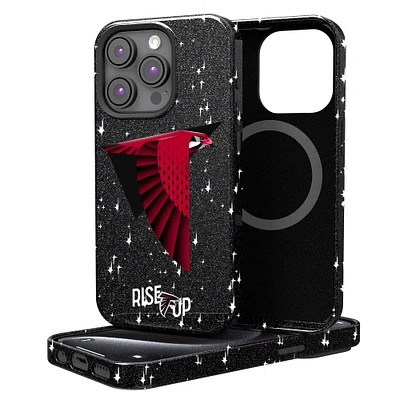 Keyscaper Black Atlanta Falcons 2024 Illustrated Limited Edition Bling iPhone Case