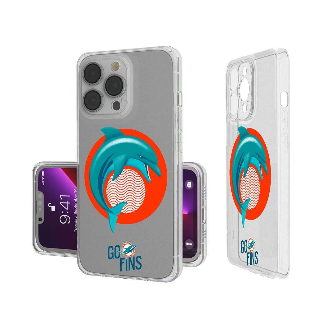 Keyscaper Miami Dolphins iPhone Clear Case