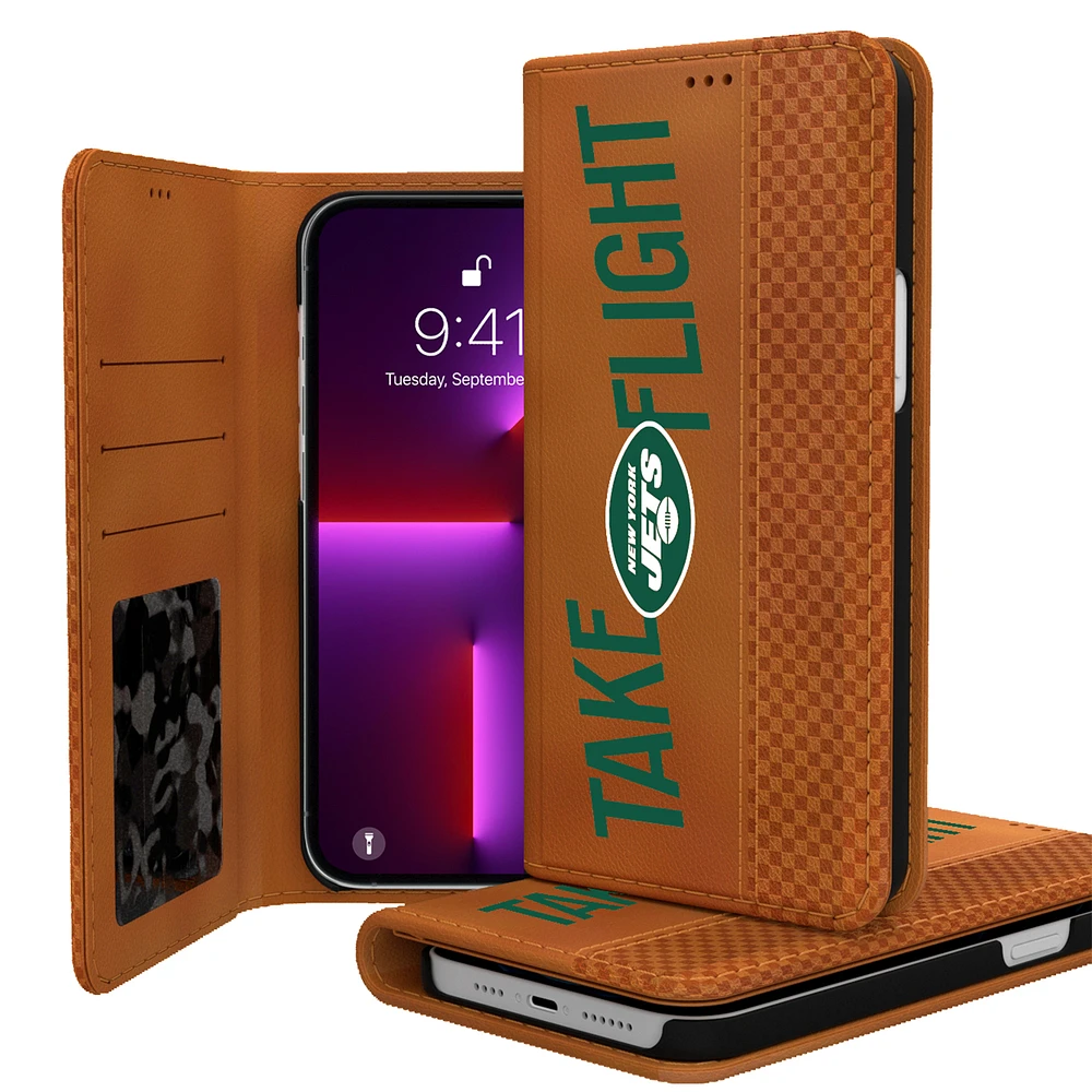 Keyscaper Brown New York Jets iPhone Folio Case