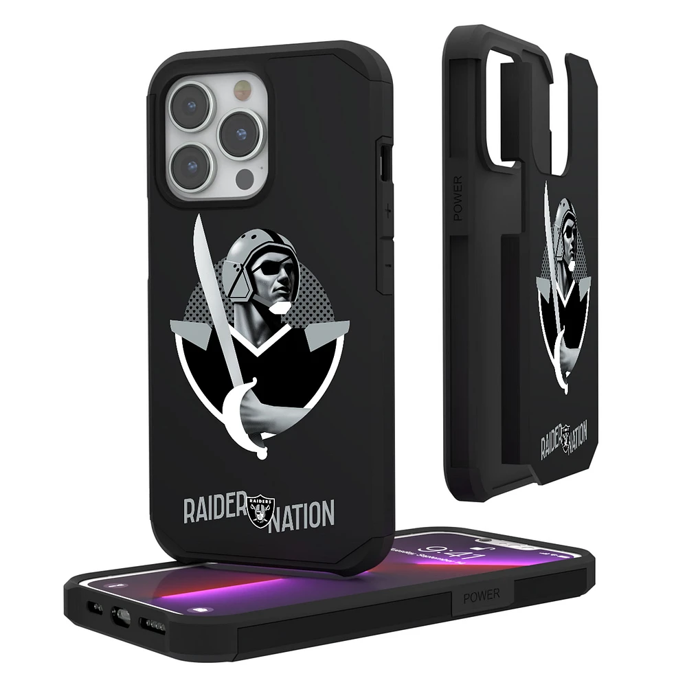 Keyscaper Black Las Vegas Raiders iPhone Rugged Case