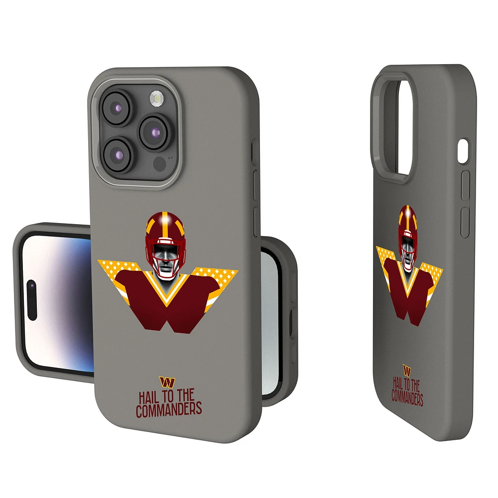 Keyscaper Gray Washington Commanders 2024 Illustrated Limited Edition Soft Touch iPhone Case
