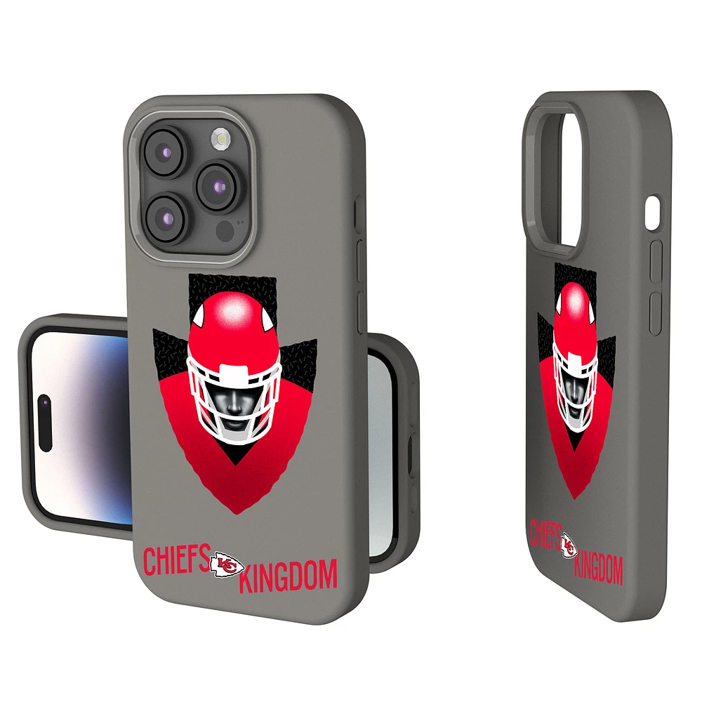 Keyscaper Gray Kansas City Chiefs 2024 Illustrated Limited Edition Soft Touch iPhone Case