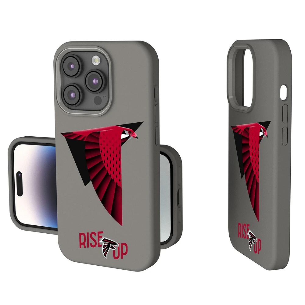 Keyscaper Gray Atlanta Falcons 2024 Illustrated Limited Edition Soft Touch iPhone Case