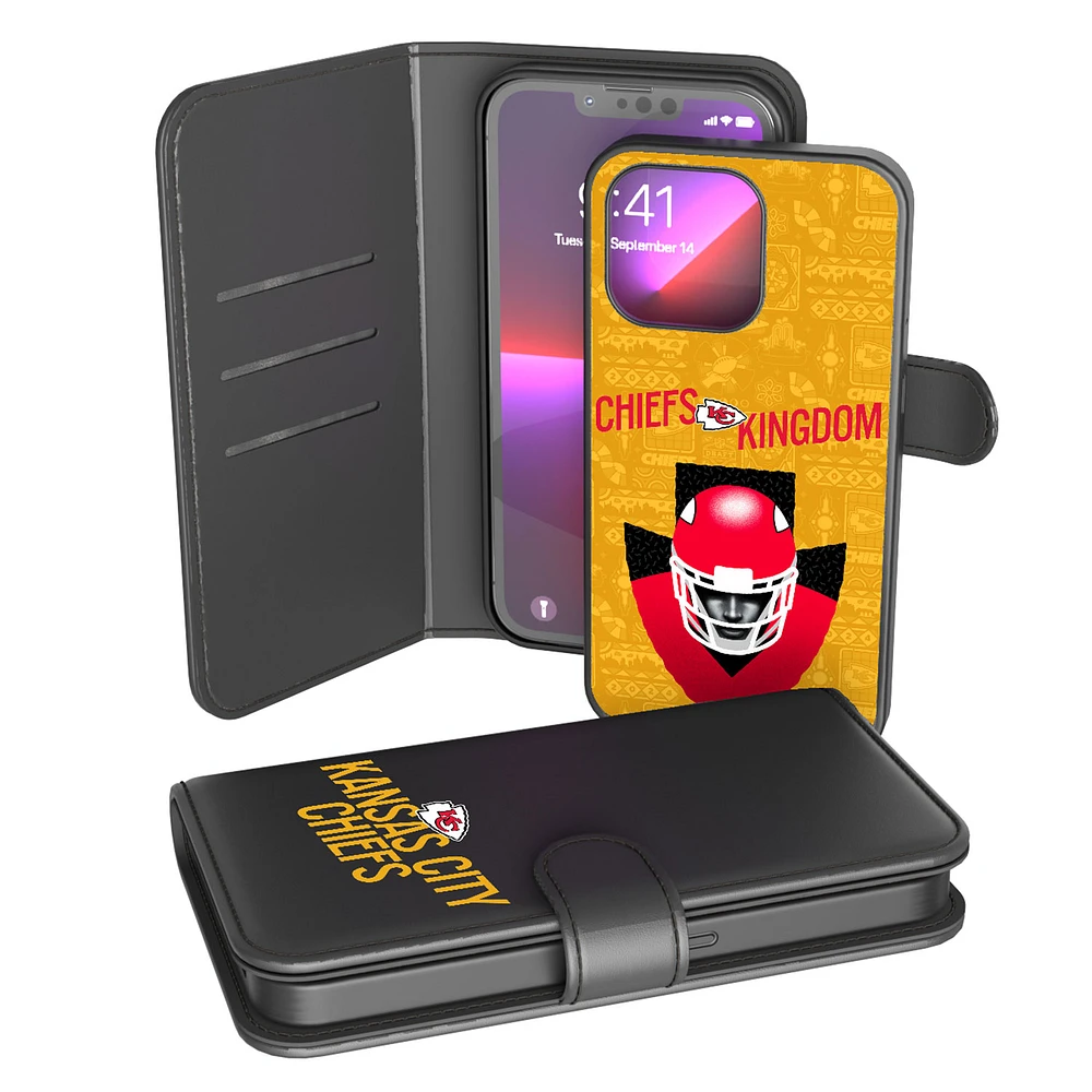 Keyscaper Black Kansas City Chiefs iPhone Wallet Case