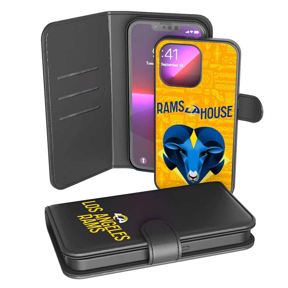 Keyscaper Black Los Angeles Rams iPhone Wallet Case