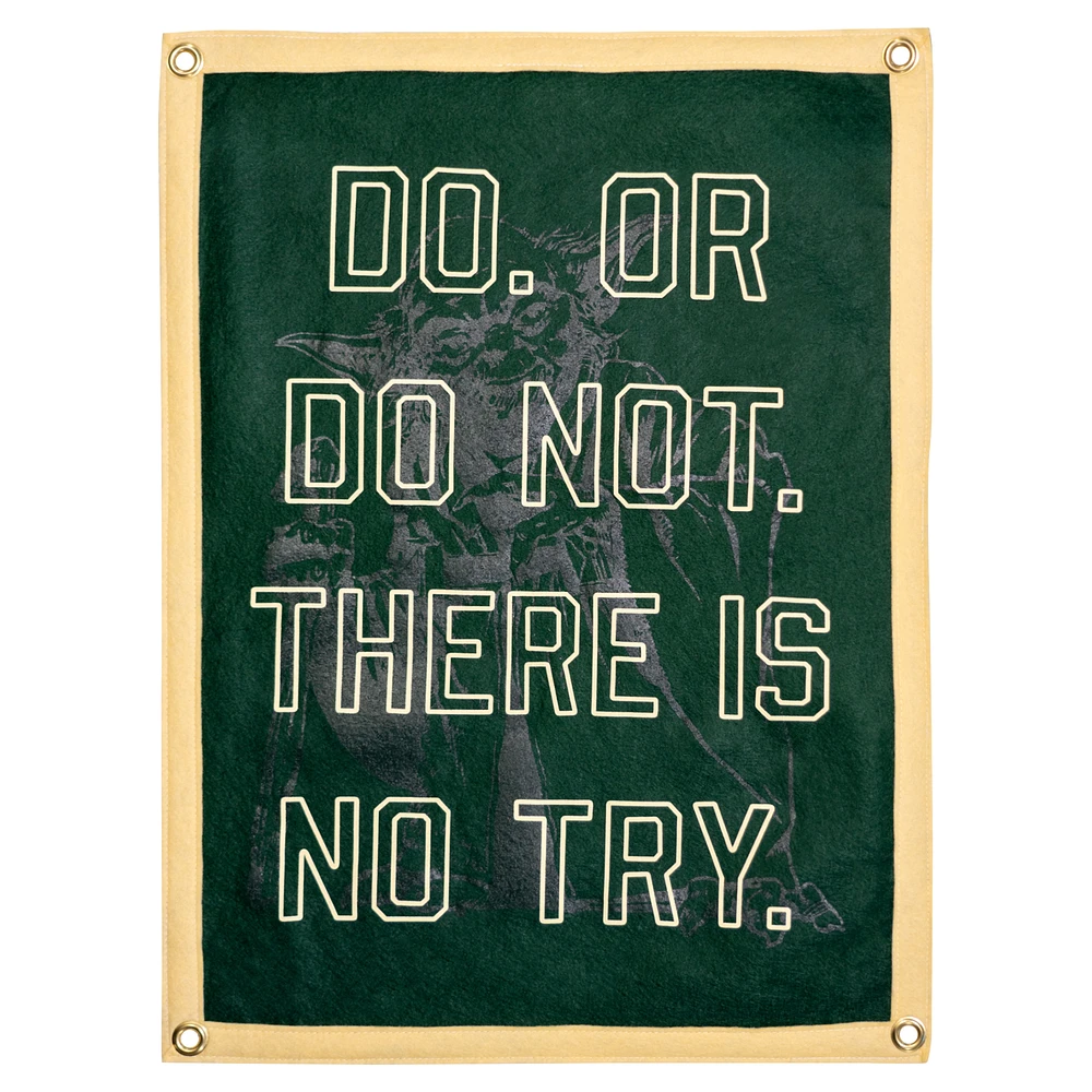 Star Wars Do. Or Do Not. There Is No Try. Camp Flag
