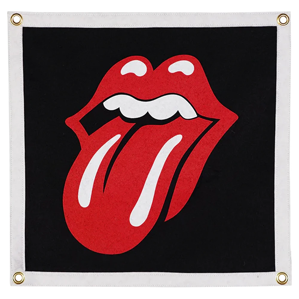 Rolling Stones Lips Logo Camp Flag