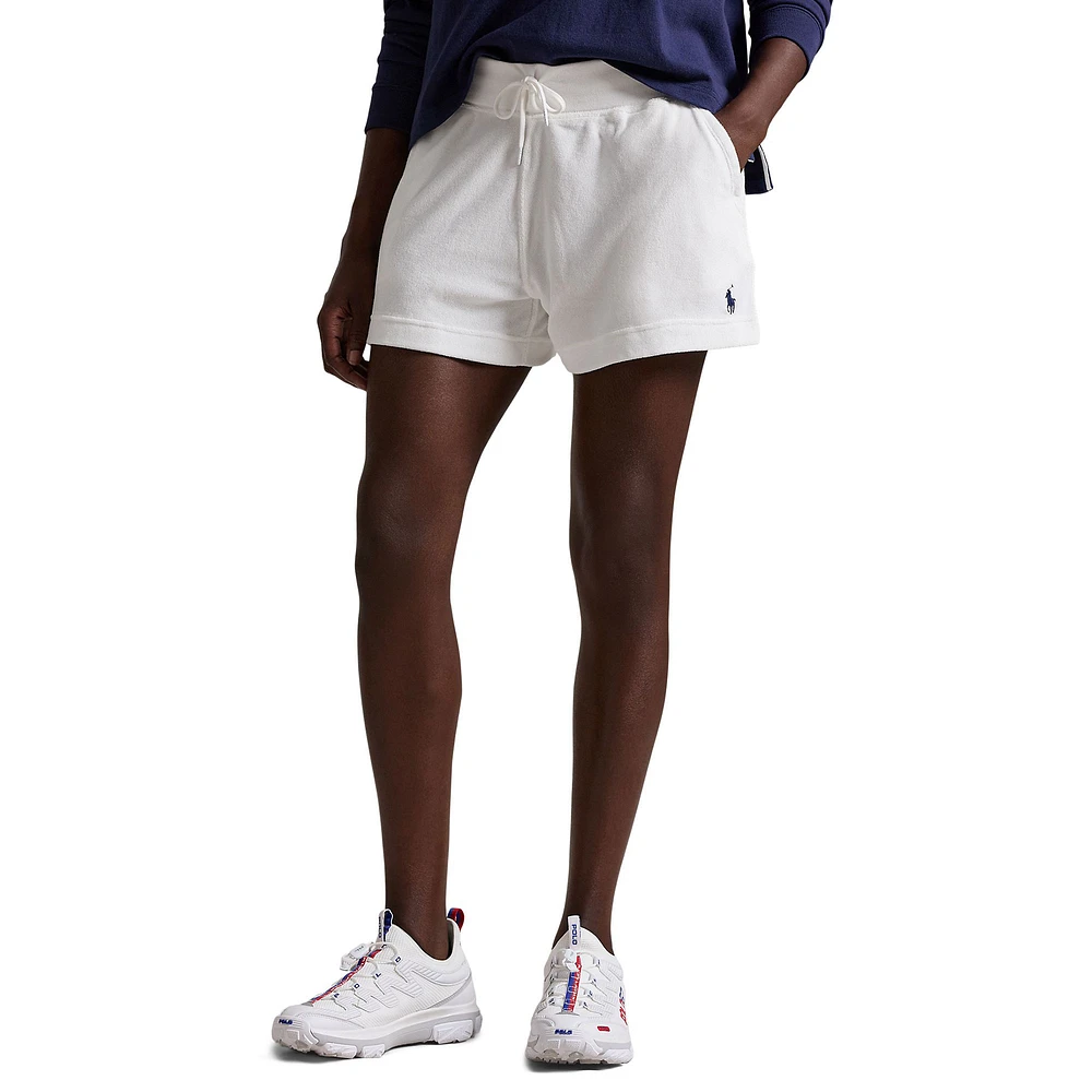 Women's Polo Ralph Lauren White Team USA 2024 Summer Olympics Villagewear Terry Shorts