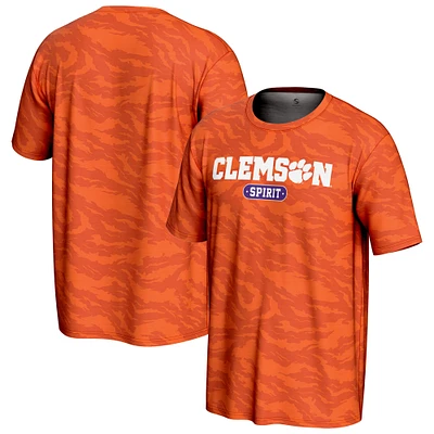Unisex GameDay Greats Orange Clemson Tigers Spirit Tiger Print T-Shirt