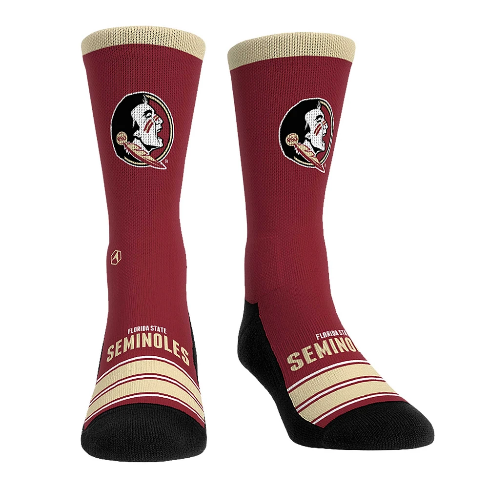 Unisex Rock Em Socks Florida State Seminoles Gametime Stripe Crew