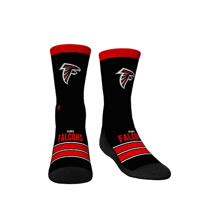 Youth Rock Em Socks Atlanta Falcons Gametime Stripe Crew Socks