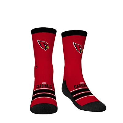 Youth Rock Em Socks Arizona Cardinals Gametime Stripe Crew Socks