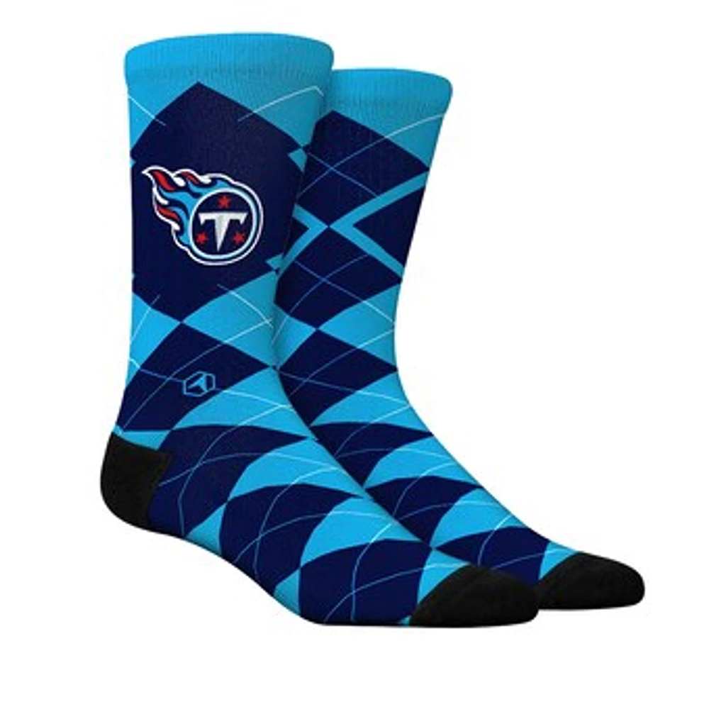 Unisex Rock Em Socks Tennessee Titans Argyle Knitted Dress Socks