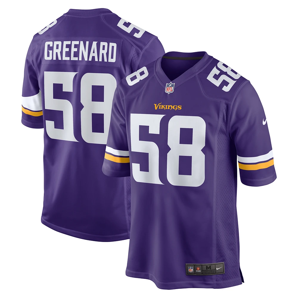 Men's Nike Jonathan Greenard Purple Minnesota Vikings Team Game Jersey