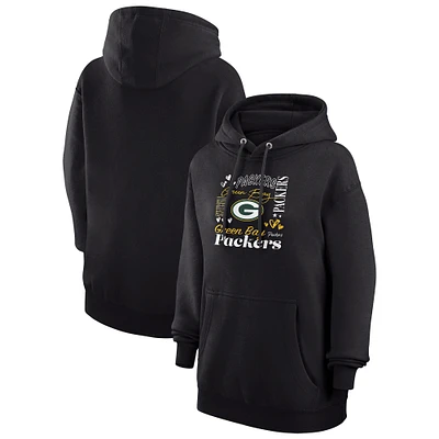 Women's G-III 4Her by Carl Banks Green Bay Packers Collage Graphic Fleece Pullover Hoodie
