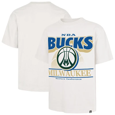 Men's '47 White Milwaukee Bucks City Edition Shifty Foundation T-Shirt
