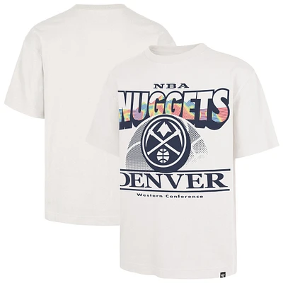 Men's '47 White Denver Nuggets City Edition Shifty Foundation T-Shirt