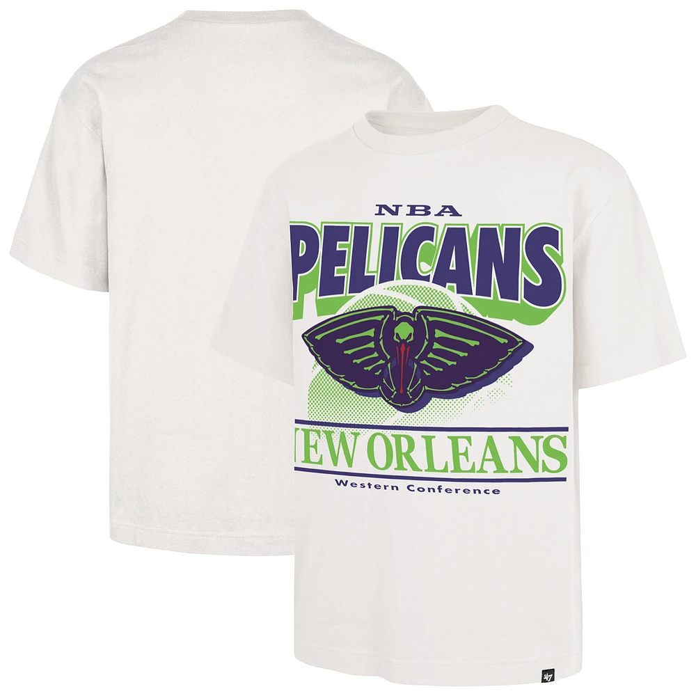 Men's '47 White New Orleans Pelicans City Edition Shifty Foundation T-Shirt