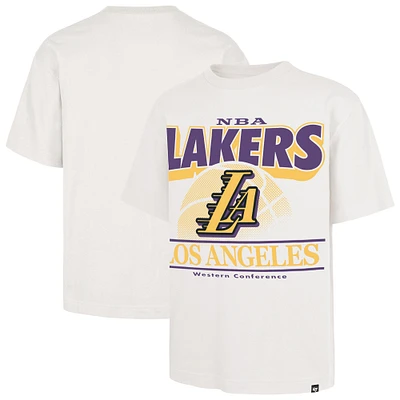 Men's '47 White Los Angeles Lakers City Edition Shifty Foundation T-Shirt