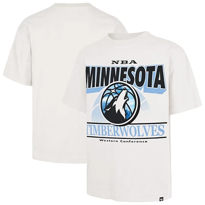 Men's '47 White Minnesota Timberwolves City Edition Shifty Foundation T-Shirt