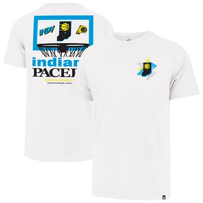 Men's '47 White Indiana Pacers City Edition Backboard T-Shirt