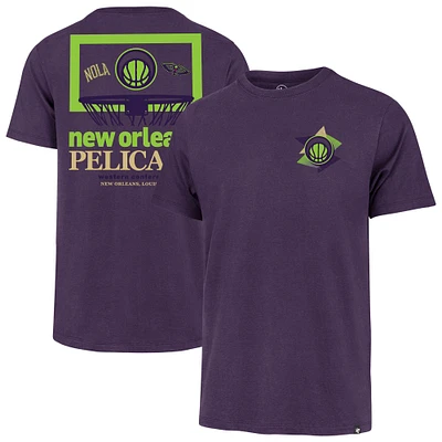 Men's '47 Purple New Orleans Pelicans City Edition Backboard T-Shirt