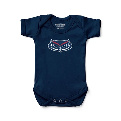 Infant Chad & Jake Navy Florida Atlantic Owls Primary Logo Bodysuit