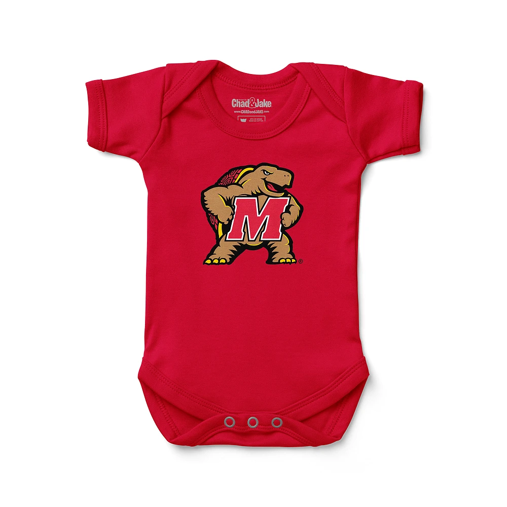 Infant Chad & Jake Red Maryland Terrapins Mascot Bodysuit