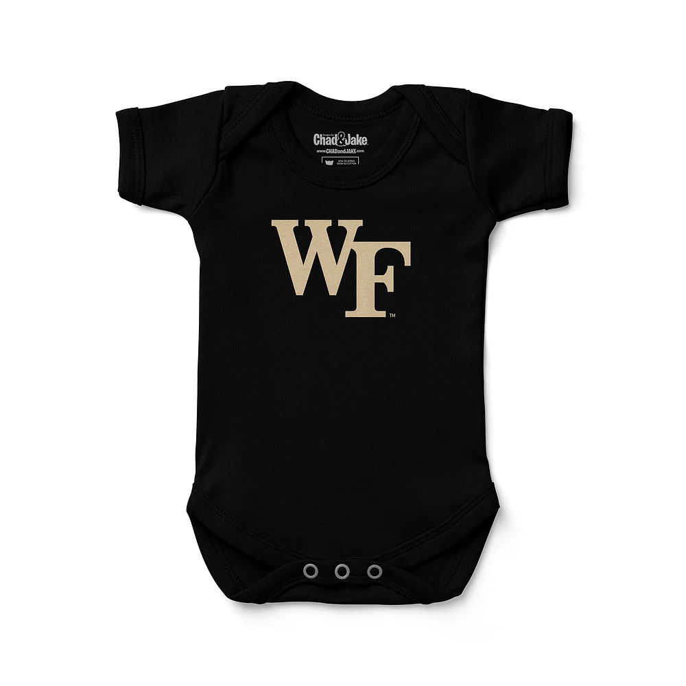 Infant Chad & Jake Black Wake Forest Demon Deacons Mascot Bodysuit