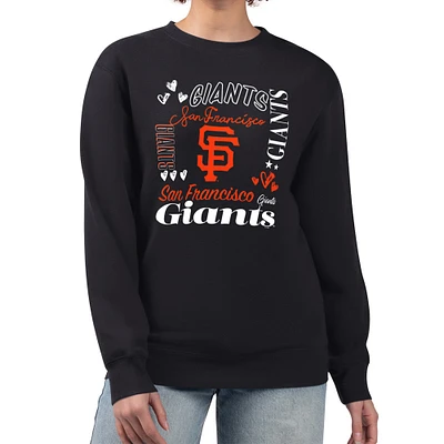 Women's G-III 4Her by Carl Banks San Francisco Giants Collage Team Graphic Fleece Pullover Hoodie