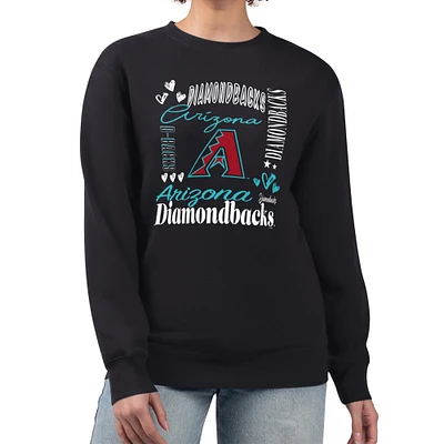 Women's G-III 4Her by Carl Banks Arizona Diamondbacks Collage Team Graphic Fleece Pullover Hoodie