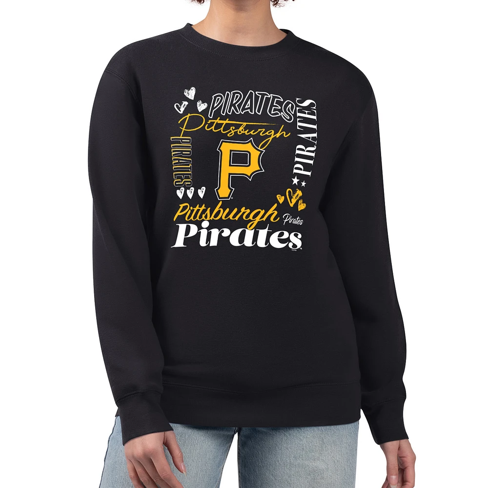 Women's G-III 4Her by Carl Banks Pittsburgh Pirates Collage Team Graphic Fleece Pullover Hoodie